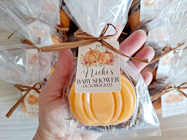 Baby Shower Pumpkin Soap Favors Set of 12 - The Lovely Gift Co