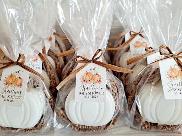 Baby Shower Pumpkin Soap Favors Set of 12 - The Lovely Gift Co