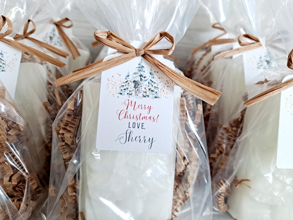 Balsam Fir Pine Tree Soaps, Set of 12 - The Lovely Gift Co