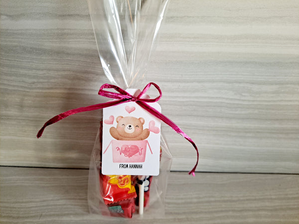 Valentine's Day School Class Candy Party Favors, Set of 12 - The Lovely Gift Co