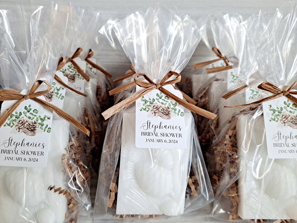 Pine Cone Soaps for Bridal Showers, Weddings, Baby Showers, Set of 12 - The Lovely Gift Co