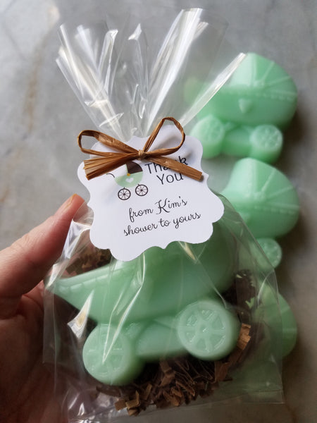 Baby Shower Stroller Carriage Soap Favors Set of 12 - The Lovely Gift Co