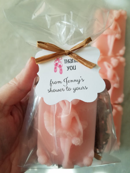 Baby Shower Ballerina Soap Party Favors Set of 12 - The Lovely Gift Co