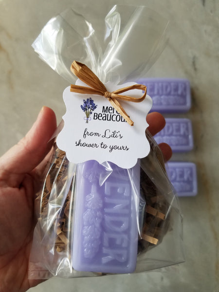 Lavender Soap Bridal Shower Favors Set of 12 - The Lovely Gift Co