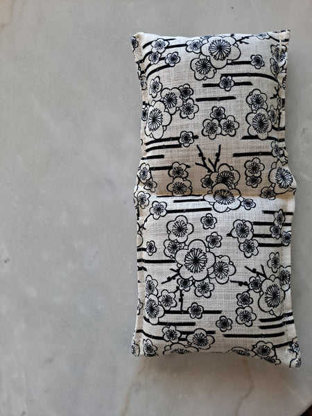 Weighted Eye Mask without Strap, Unscented Migraine Headache Eye Pillow, Yoga Nidra, Yoga Savasana - The Lovely Gift Co