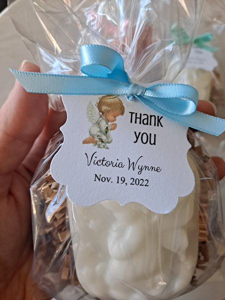 Baby Baptism Christening Angel Soap Party Favors Set of 12 - The Lovely Gift Co