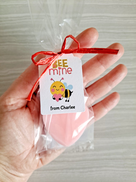 Kids Heart Soap Valentine's Day School Class Party Favors, Set of 12 - The Lovely Gift Co