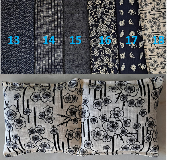 Weighted Eye Mask without Strap, Unscented Migraine Headache Eye Pillow, Yoga Nidra, Yoga Savasana - The Lovely Gift Co