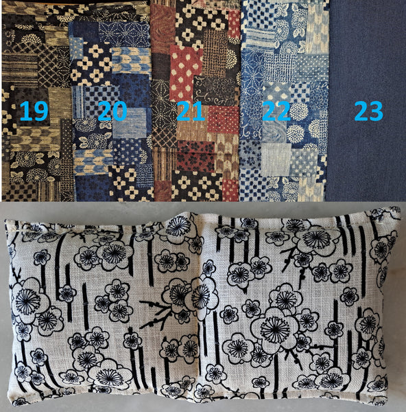 Weighted Eye Mask without Strap, Unscented Migraine Headache Eye Pillow, Yoga Nidra, Yoga Savasana - The Lovely Gift Co